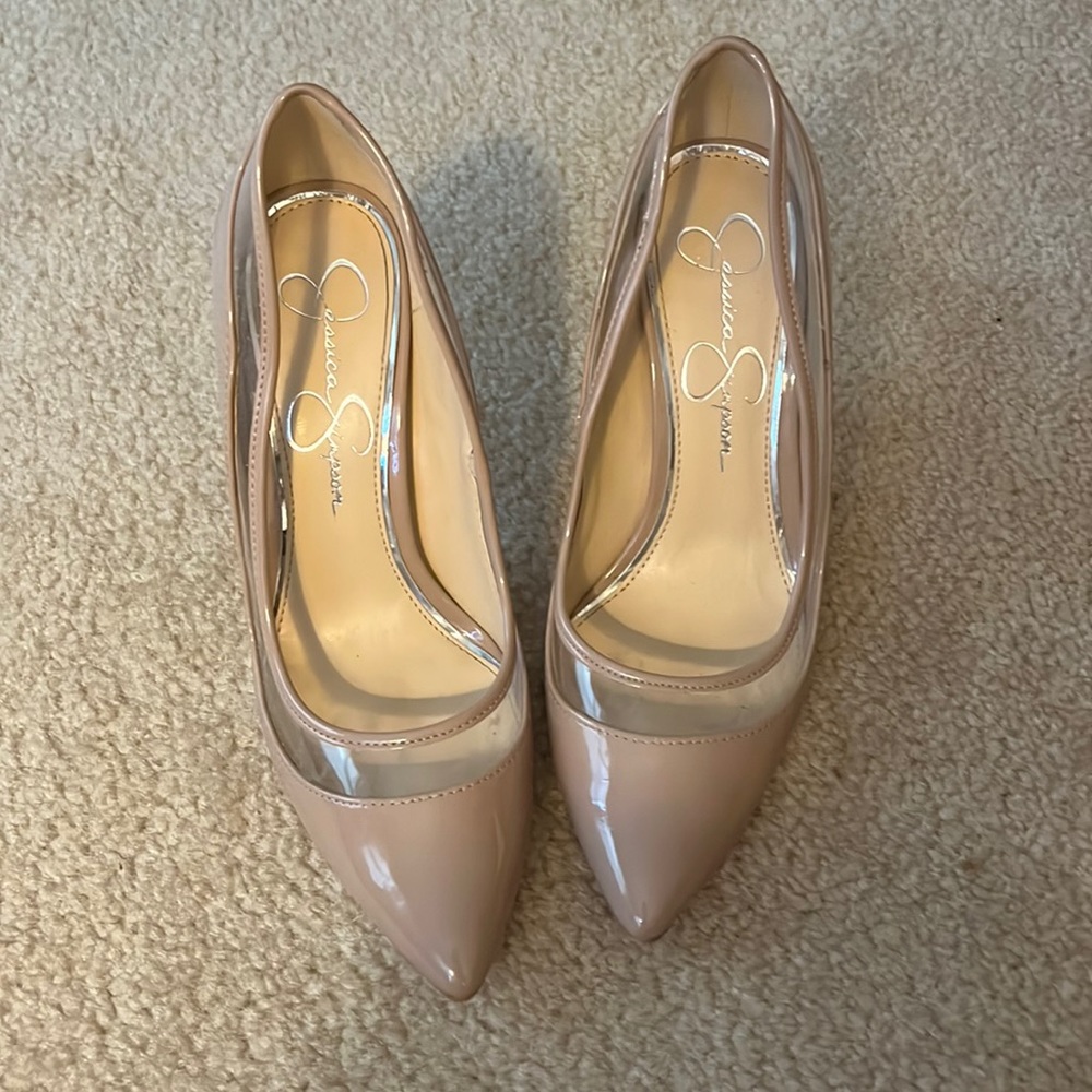 Patent leather pumps